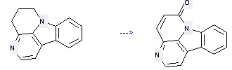 6H-Indolo[3,2,1-de][1,5]naphthyridin-6-one can be prepared by 5,6-dihydro-4H-indolo[3,2,1-de][1,5]naphthyridine